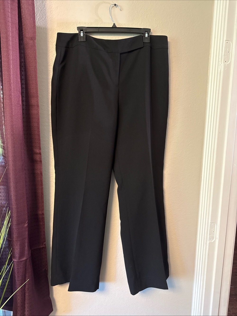 B4/5 Preston & York womens Black Line Dress Pants Size 16